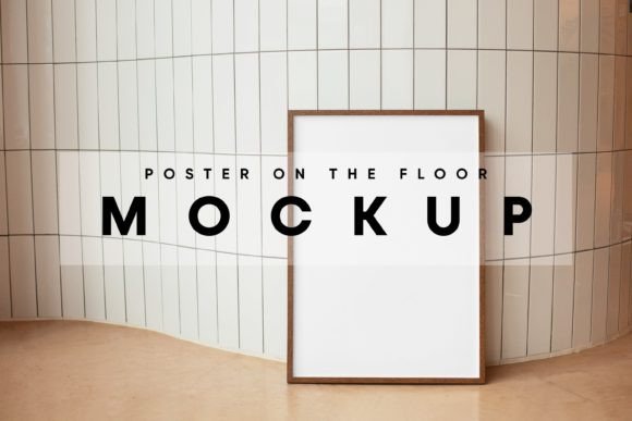 Download Poster on the Floor Mockup - Mockup Collection
