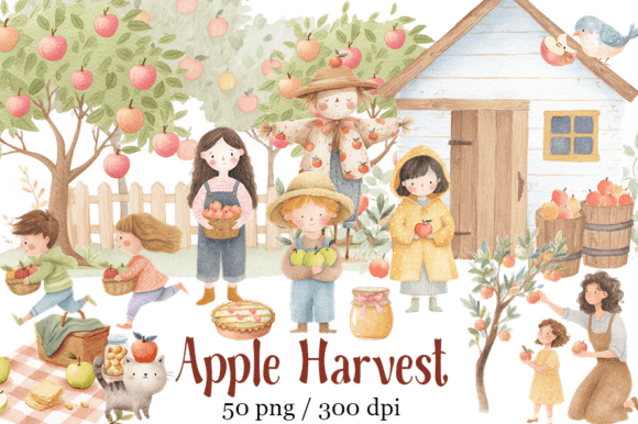Download Apple Clipart Watercolor Apple Harvest - Water Collection