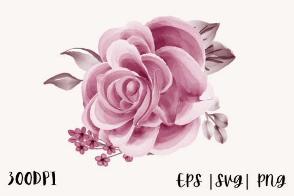 Download Watercolor Rose Illustration Png - Water Collection