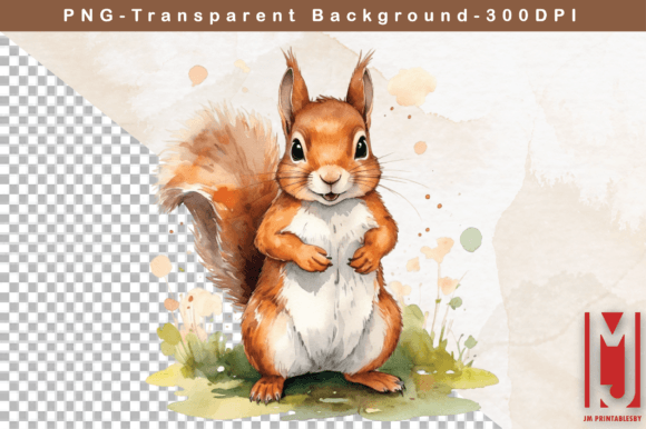 Download Watercolor Squirrel Clipart - Water Collection