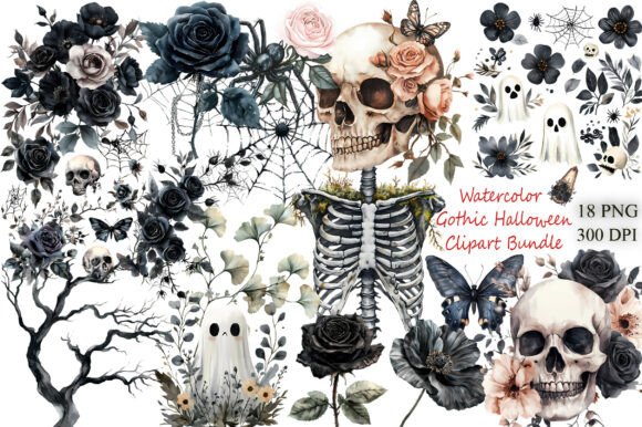 Download Watercolor Gothic Halloween - Water Collection