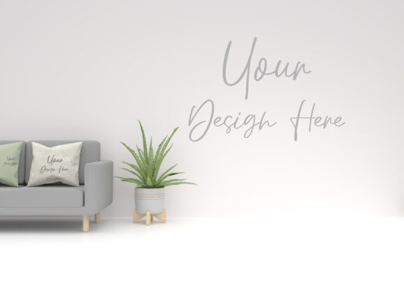 Download Wall Mockup,Poster Wall Design Mockup - Mockup Collection