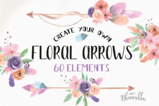 Download Create Your Own Boho Watercolor Feathers Flowers B - Water Collection