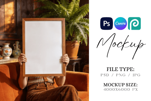 Download Retro ISO A4 A3 A2 Frame Mockup - Mockup Collection