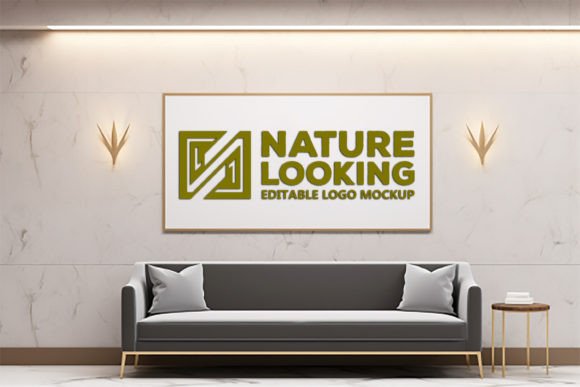 Download White Board Logo Mockup_house Wall Board - Mockup Collection